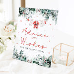 Red Christmas Santa Baby Duschberatung und Wünsche Sockelschild<br><div class="desc">Das Red Santa Gender Neutral Baby Kleidung Weihnachtsberater und Wunschzeichen bringt ein herzliches, festliches Element in Ihre Ferien Baby Dusche. Dieses Schild mit leuchtend roten Akzenten, zarten Schneeflocken und bezaubernden Babykleidern im Stil des Weihnachtsmanns lädt die Gäste dazu ein, ihre Ratschläge und Wünsche für die zukünftigen Eltern verlassen. Es ist...</div>