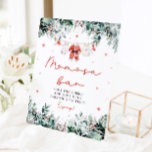 Red Christmas Santa Baby Kleidung Momosa Bar Sign Sockelschild<br><div class="desc">Das Red Santa Gender Neutral Santa Baby Kleidung Weihnachten Momosa Bar Sign bringt einen ansprechenden und festlichen Charme in Ihre Babydusche Getränkestation! Mit seinem fröhlichen roten Design mit zarten Schneeflocken, Eukalyptusgrün und bezaubernden, vom Weihnachtsmann inspiriert Babykleidung schafft dieses Schild die perfekte Mama-Osa-Bar. Es lädt die Gäste herzlich ein, die Blase...</div>