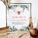 Red Christmas Santa Baby wie groß ist Mama's Bauch Poster<br><div class="desc">Das Red Christmas Santa Baby How Big Is Mommy's Bly Game Sign bringt festlichen Spaß in Ihre Urlaubsdusche! Mit seinem fröhlichen roten Design und den vom Weihnachtsmann inspirierten Details lädt dieses Spielzeichen die Gäste dazu ein, die Bauchgröße von Mommy zu erraten und dem Fest eine spielerische, leichte Aktivität hinzuzufügen. Es...</div>