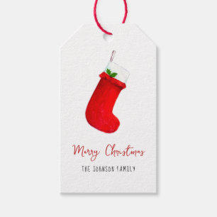 Red Christmas Strumpfs Geschenkanhänger