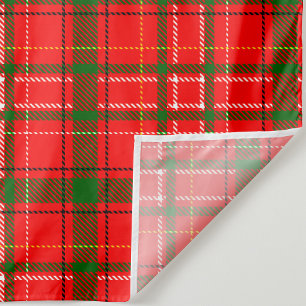 Red Christmas Tartan Kariertes Musterdesign Wandteppich