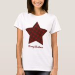 Red Christmas tartan Star Frohe Weihnachtsstunde T-Shirt<br><div class="desc">Personalisieren Sie niedliche Weihnachtsgeschenke für jeden T - Shirt. Das schöne Red kariert Tartan Muster Star Design von PLdesign. Sie haben die Wahl zwischen verschiedenen Stilrichtungen (Kleinkinder,  Kinder,  Damen und Herren).</div>