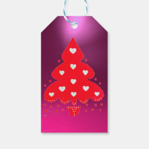 RED CHRISTMAS TREE HOLIDAY PARTEI LILA GESCHENKANHÄNGER