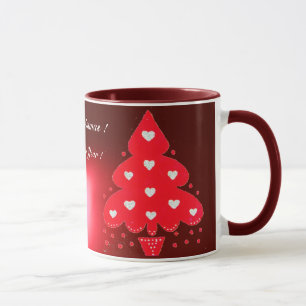 RED CHRISTMAS TREE HOLIDAY PARTEI Rot Tasse