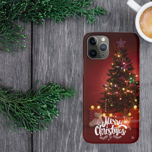 Red Christmas Tree mit Geschenken Frohe Weihnachte Case-Mate iPhone Hülle