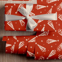 Red Christmas Tree Pattern