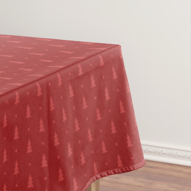 Red Christmas Tree Tablecloth Tischdecke (Beispiel)
