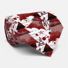 Red Christmas Trees Pattern