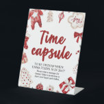 Red Christmas Winter Time Kapsel Baby Duschzeichen Sockelschild<br><div class="desc">Red Christmas Winter Time Kapsel Baby Duschzeichen</div>