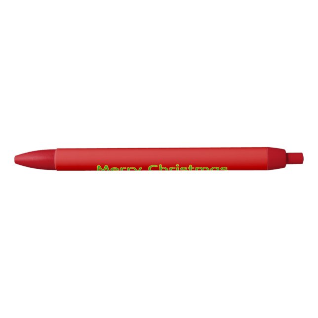 Red Christmas wishlist Kugelschreiber (Vorderseite)