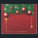 Red Christmas Wrapping Paper Geschenkpapier<br><div class="desc">Weihnachtsschmuck Pine Red Wrapping Paper</div>