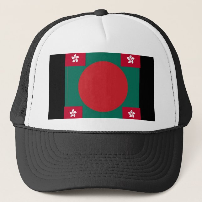 Red Circle Hat Truckerkappe (Vorderseite)