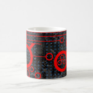 Red Circuit Kaffeetasse