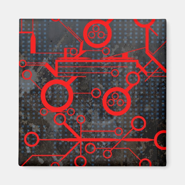 Red Circuit Magnet (Vorne)