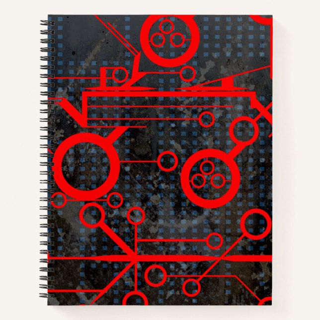 Red Circuit Notizbuch (Vorderseite)