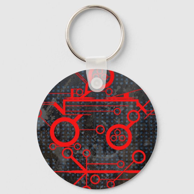 Red Circuit Schlüsselanhänger (Vorderseite)