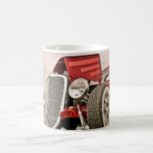 Red Classic Collector's Car Coffee Cup Mug