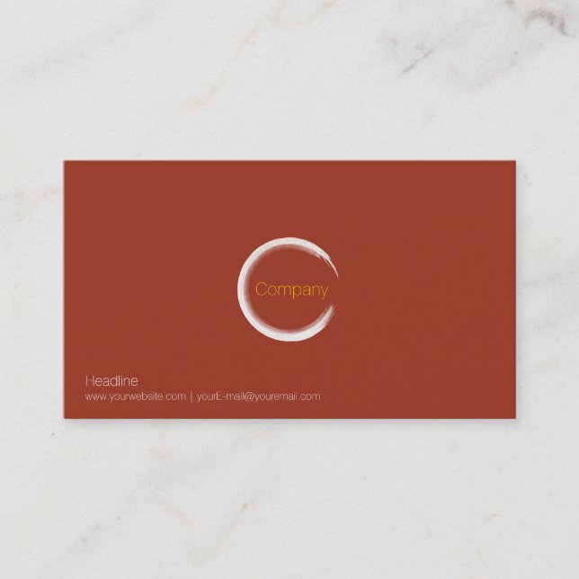 Red Clay Business Card Visitenkarte (Vorderseite)