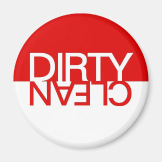 Red Clean Dirty Geschirrspüler Magnet