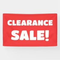 Red Clearance Sale-Banner
