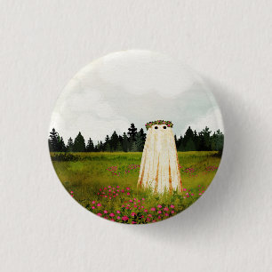 Red Clover Ghost Button