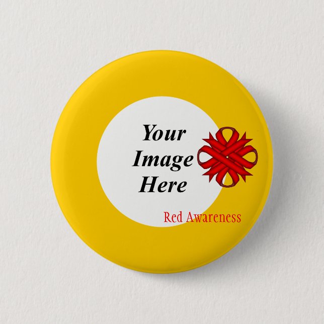 Red Clover Ribbon Template von Kenneth Yoncich Button (Vorderseite)