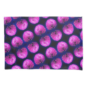 Red Clover Wildblume Abstraktes Muster Kissenbezug