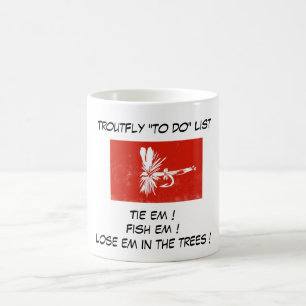 "Red Coachman - Trout Fly "To Do List" Mug