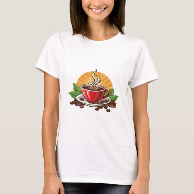Red coffee cup T-Shirt (Vorderseite)