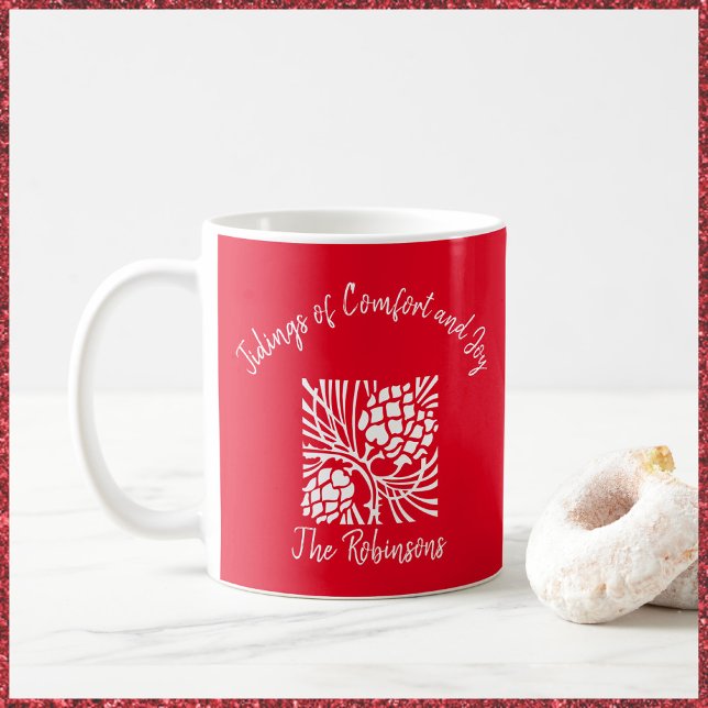 Red Comfort und Freude Kaffeetasse (Von Creator hochgeladen)