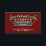 Red Computer Engineer Science Circuit Board Coding Visitenkarte<br><div class="desc">Red Computer Engineer Science Circuit Board Coding</div>