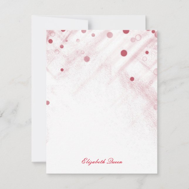 Red Confetti Glitzer Dots Einladungs Stationery Einladung (Vorderseite)