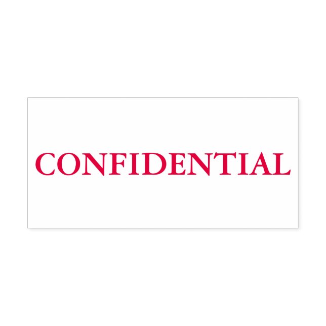 Red Confidential Permastempel (Design)