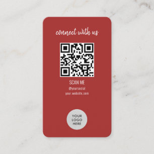 Red Connect mit uns QR Code Visitenkarte