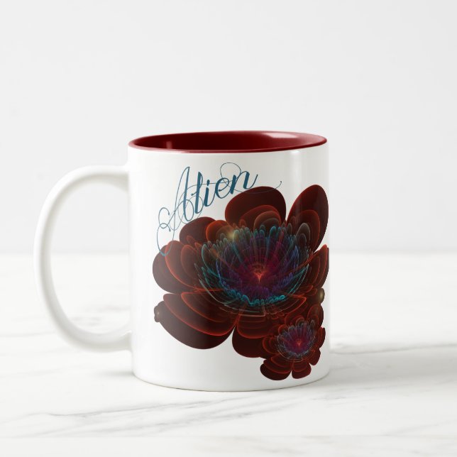 Red Corolla Blume Zweifarbige Tasse (Links)