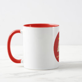 Red Corporate Christmas Holiday  Tasse