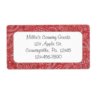 Red Country Business Label