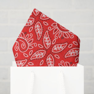 Red Country Paisley-Musterpapier Seidenpapier