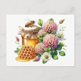 Red Cover Honey Postcard Postkarte