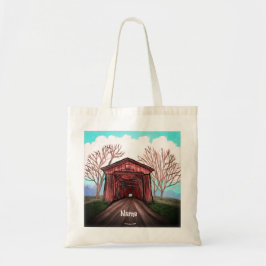 Red Covered Bridge Tote Bag Tragetasche