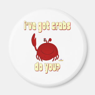 Red Crab lächelnd habe ich Krebse Got. Magnet