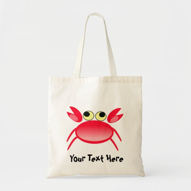 Red Crab Tote Bag Tragetasche (Vorne)