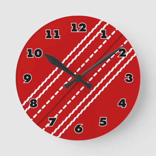 Red cricket balle sport horloge pour club ou maiso (Recto)