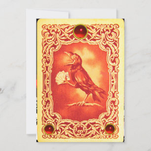 RED CROW PLAYCARDS,POKER PARTY WAX SIEGEL EINLADUNG