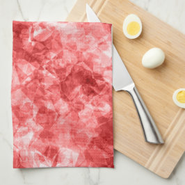 Red Crumpled Textur Handtuch