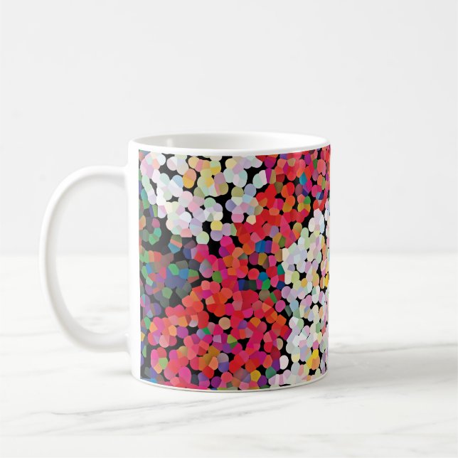  Red Crystal Floral Blooms Kaffeetasse (Links)