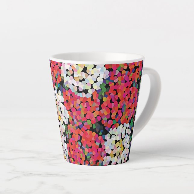  Red Crystal Floral Blooms Milchtasse (Rechte Ecke)