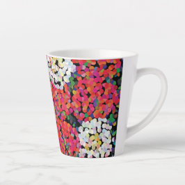  Red Crystal Floral Blooms Milchtasse