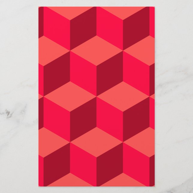 Red Cubes Briefpapier (Vorderseite)