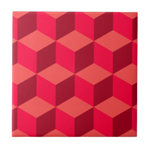 Red Cubes Fliese